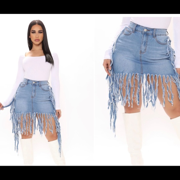 Fashion Nova Dresses & Skirts - Fringed skirt